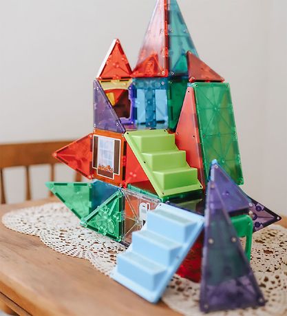 Magna-Tiles Segulsett - 28 Partar - Hús