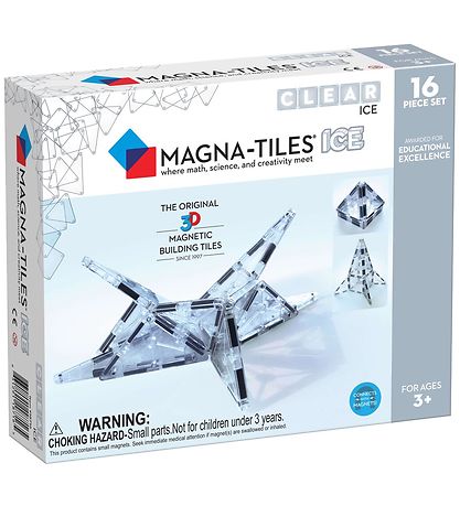 Magna-Tiles Segulsett - 16 Partar - Ís