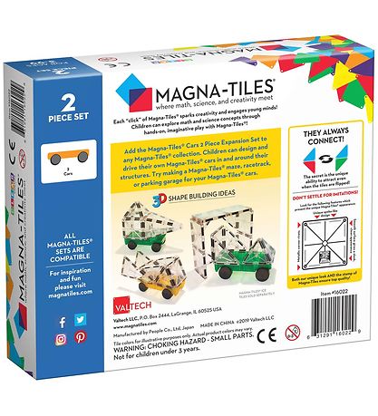 Magna-Tiles Magnet Expansion Kit - 2 Parts - Car