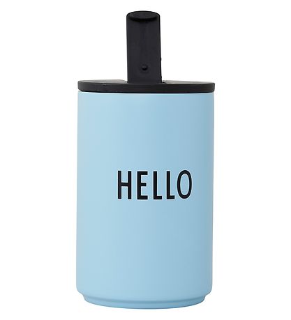 Design Letters Thermo bolli - Hello - Blár