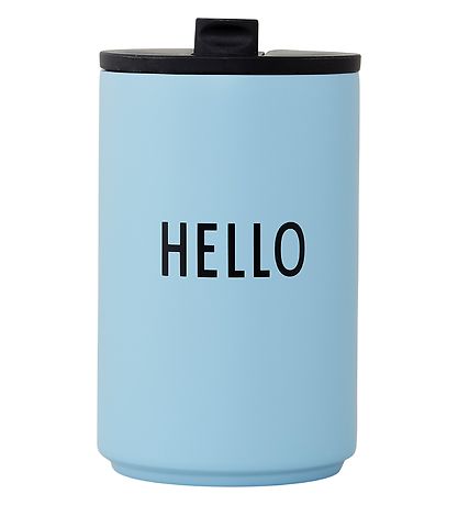 Design Letters Thermobecher - Hello - Blau