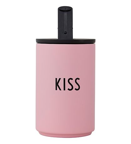 Design Letters Thermo bolli - Kiss - Bleikt