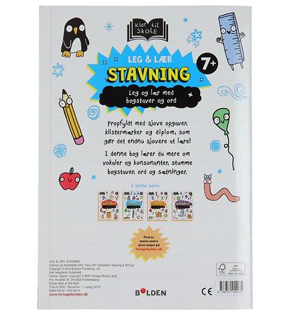 Forlaget Bolden Activity Book - Leg og Lr: Stavning - Danish