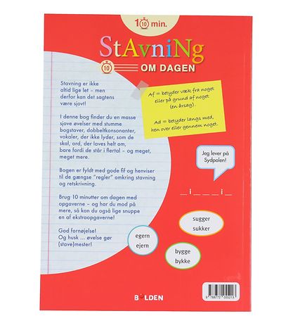 Forlaget Bolden Activity Book - 10 Minutes of Spelling a Day