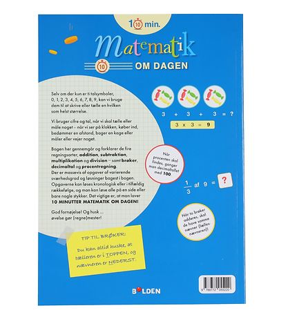 Forlaget Bolden Book - 10 Minutter Matematik Om Dagen - Danish