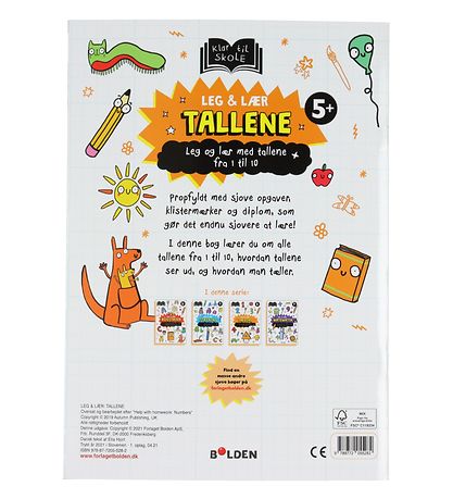 Forlaget Bolden Activity Book - Leg og Lær: Tallene - Danish