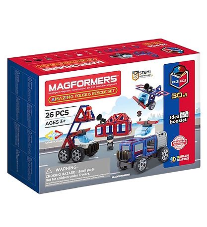 Magformers Incroyable Police Canard Sauvetage Set - 26 Parties