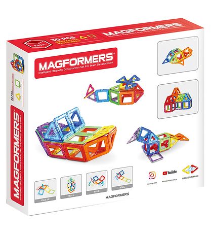 Magformers Segulsett - 30 Partar