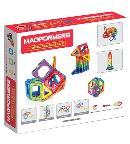 Magformers Segulsett - Basic Plús - 26 Partar