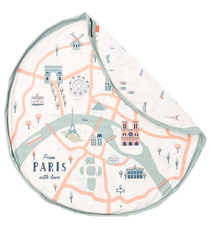 Play&Go Toy Storage Bag Blanket - Ø140 - Paris Map