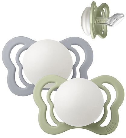 BIBS Couture Glow Pacifiers - Size 1 - 2-Pack - Anatomical - Sag