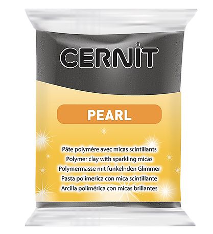Cernit Fjölliða Leir - Pearl - Svart