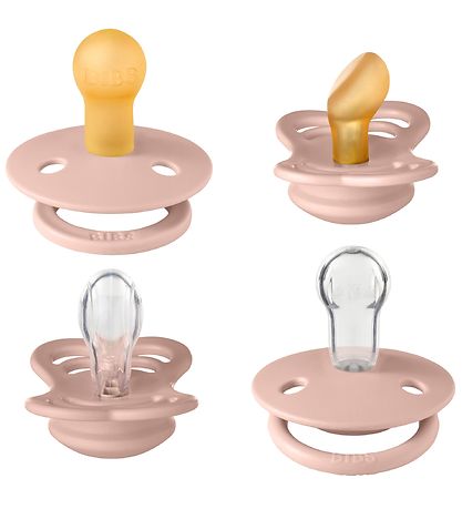 BIBS Pacifiers - Try-it Collection - 4-Pack - Size 1 - Blush