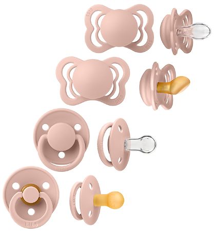 BIBS Pacifiers - Try-it Collection - 4-Pack - Size 1 - Blush