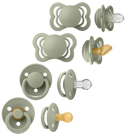 BIBS Pacifiers - Try-it Collection - 4-Pack - Size 1 - Sage
