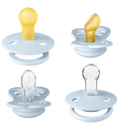 BIBS Pacifiers - Try-it Collection - 4-Pack - Size 1 - Baby Blue