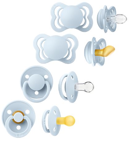 BIBS Pacifiers - Try-it Collection - 4-Pack - Size 1 - Baby Blue