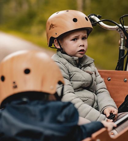 Coconuts Bicycle Helmet - M - Wooden look
