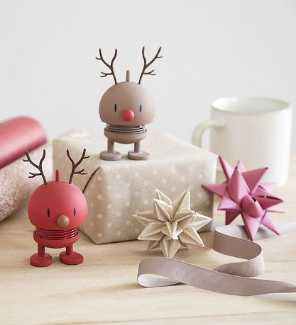 Hoptimist Small Soft Hreindýr Bumble - 9 cm - Choco