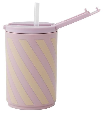 Design Letters Bolli M. sogrör - Kids - 330 ml - Fjólublátt St