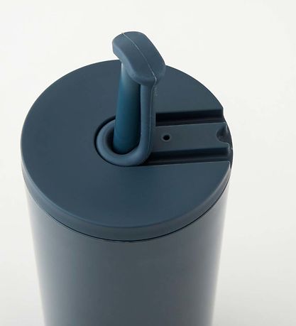 Design Letters Mugg m. Sugrör - 500 ml. - Travel - Royal