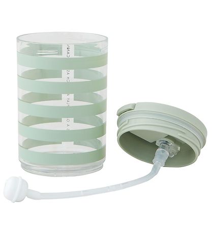 Design Letters Bolli M. sogrör - Kids - 330 ml - Green Strip