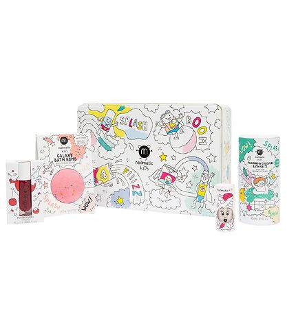 Nailmatic Sund sett - Box M. Baðbomba, Naglalakk, Varasalvi, Bad