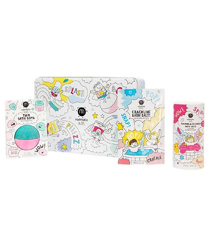 Nailmatic Swim Set - Box w. Bath Bombs, Bathing Salt, Crackling 