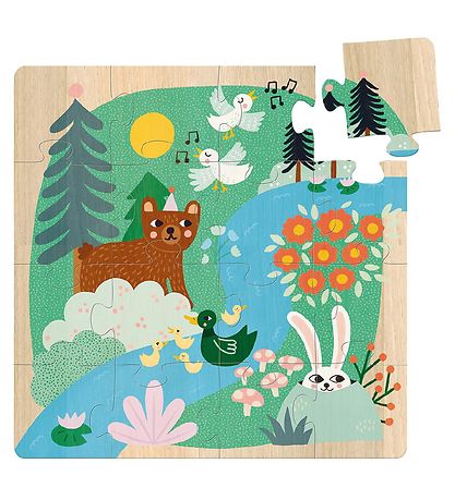 Vilac Puzzle Game - 3x16 Bricks - Animal