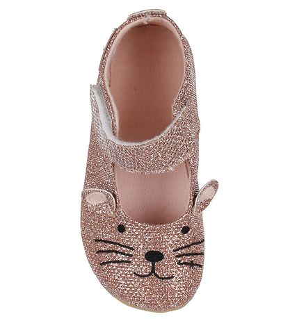 Living Kitzbühel Ballerina Hausschuhe - Rosa Glitzer m. Kat