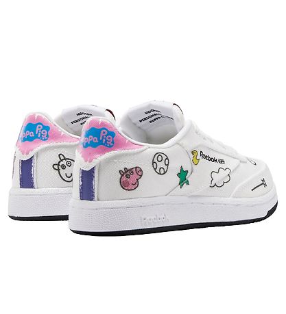 Reebok Shoes - Club - White w. Peppa Pig