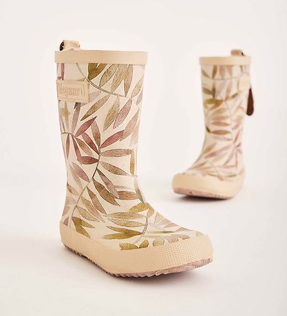 Bisgaard Rubber Boots - Fashion - Beige Leaves