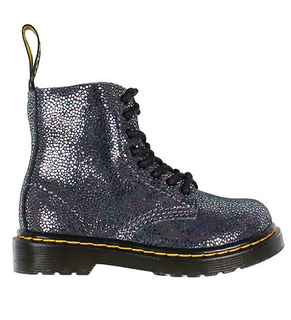 Sparkly black doc martens deals