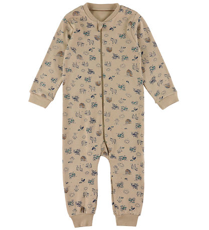 Pippi Jumpsuit w.o. Footies - 1 pcs - Assorted - Coloured w. Pat