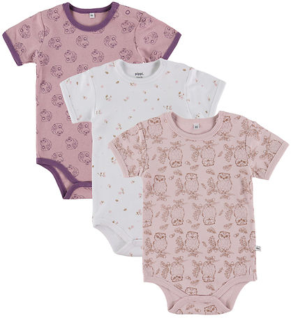 Pippi Bodysuit - 1 pcs - Assorted - K/Æ - Light w. Pattern