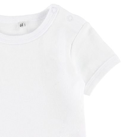 Pippi Romper - Basic - s/s - Wit