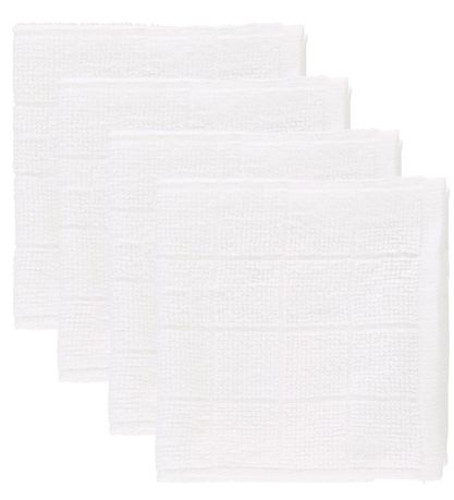 Pippi Baby Wash Cloth - 4-Pack - White