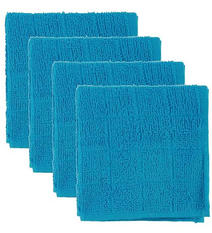 Pippi Baby Wash Cloth - 4-Pack - Turquoise