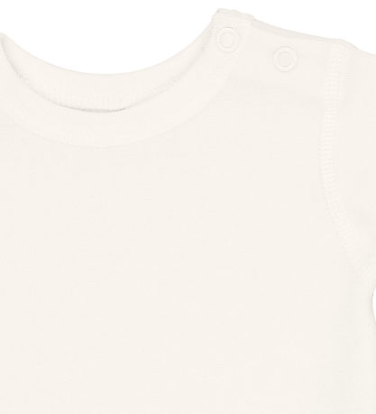 Joha s/s Bodysuit - Wool/Cotton - Cream