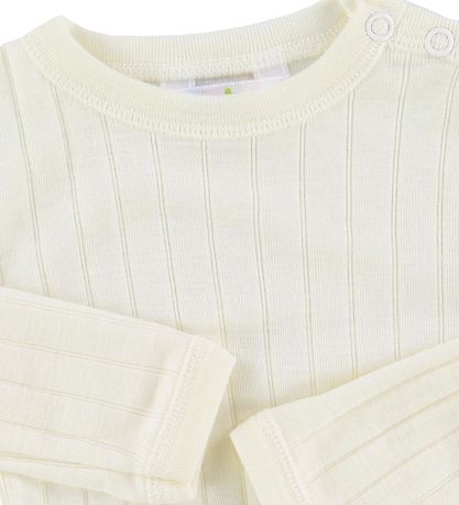 Joha Romper - Wol/Zijde - l/s - Creme