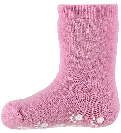 Joha Sokkar - Ull - Bleikt M. Non-Slip botn