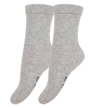 Fuzzies Socken - 2er-Pack - Hellgrau