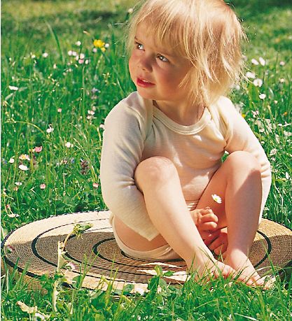 Engel Romper - l/s - Wol/Zijde - Naturel