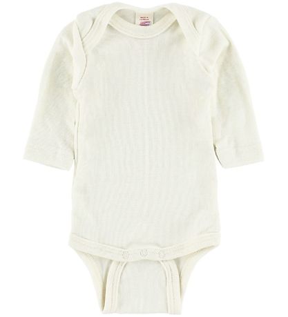 Engel Romper - l/s - Wol/Zijde - Naturel