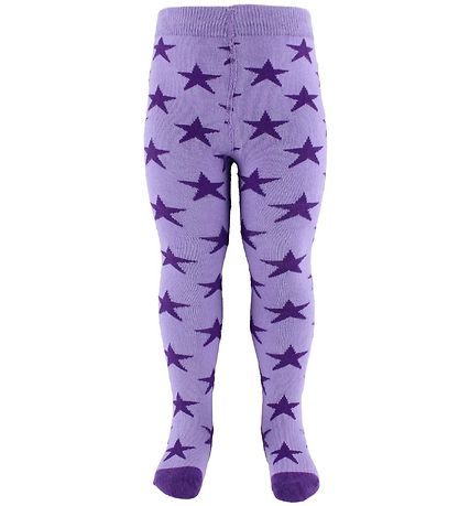 Fuzzies Strumpbyxor - Lavendel m. Lila Stjärnor