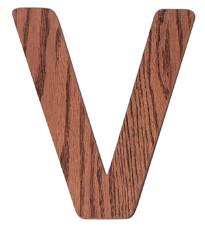 Sebra Träbokstäver - V