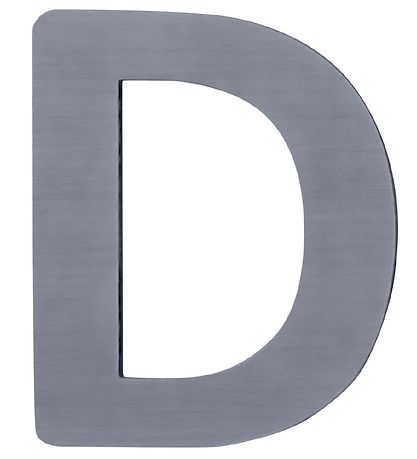 Sebra Träbokstäver - D - Grå