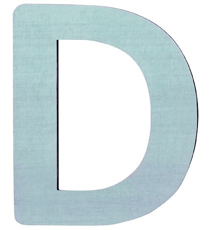 Sebra Träbokstäver - D - Pastell Pojke