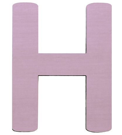 Sebra Träbokstäver - H - Pastell Flicka