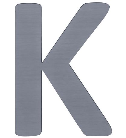 Sebra Träbokstäver - K - Grå